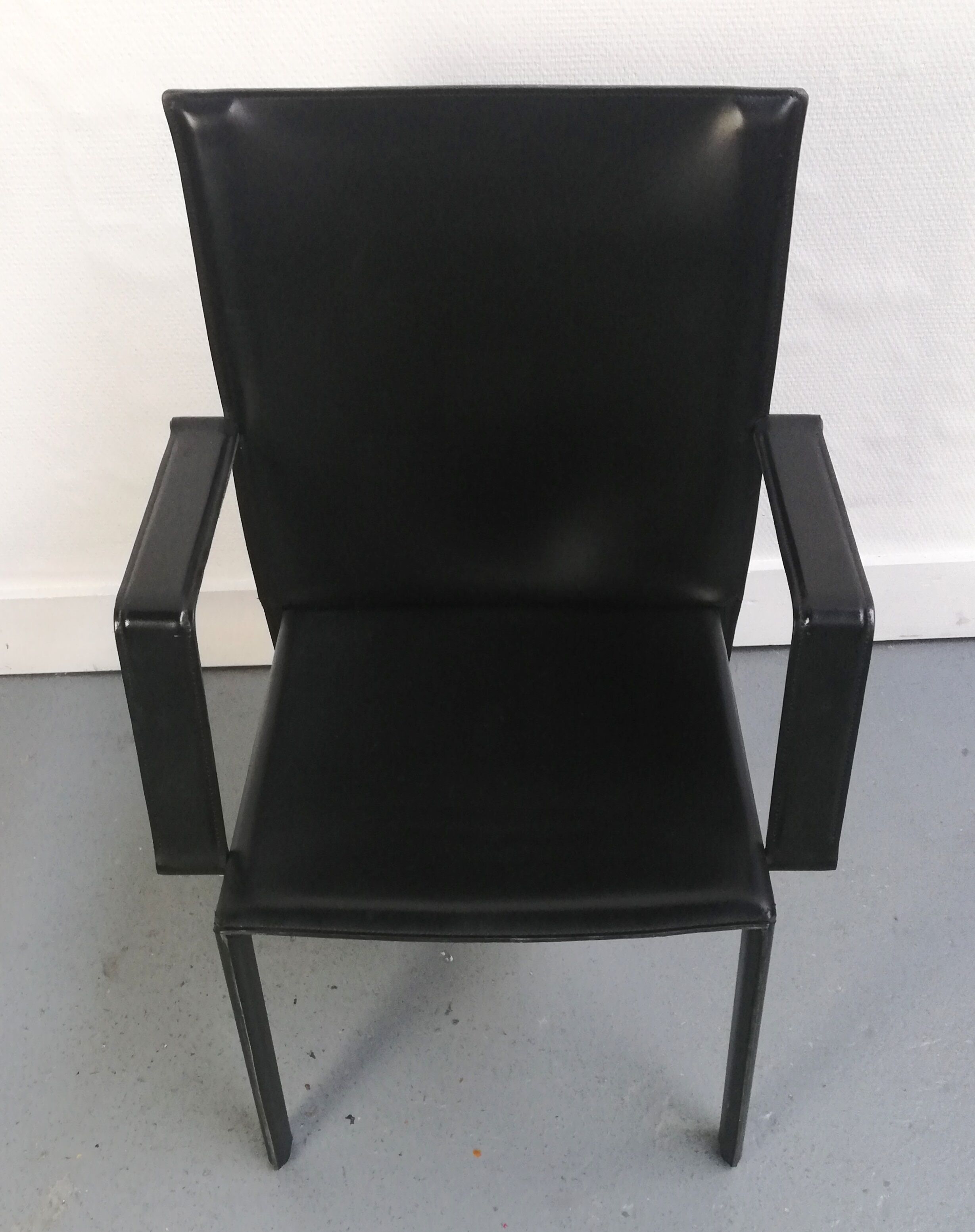 Leather chair Enrico Pellizzoni