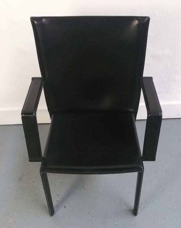 Chaise cuir Enrico Pellizzoni