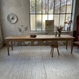 XL farmhouse table in beech and pine 3m