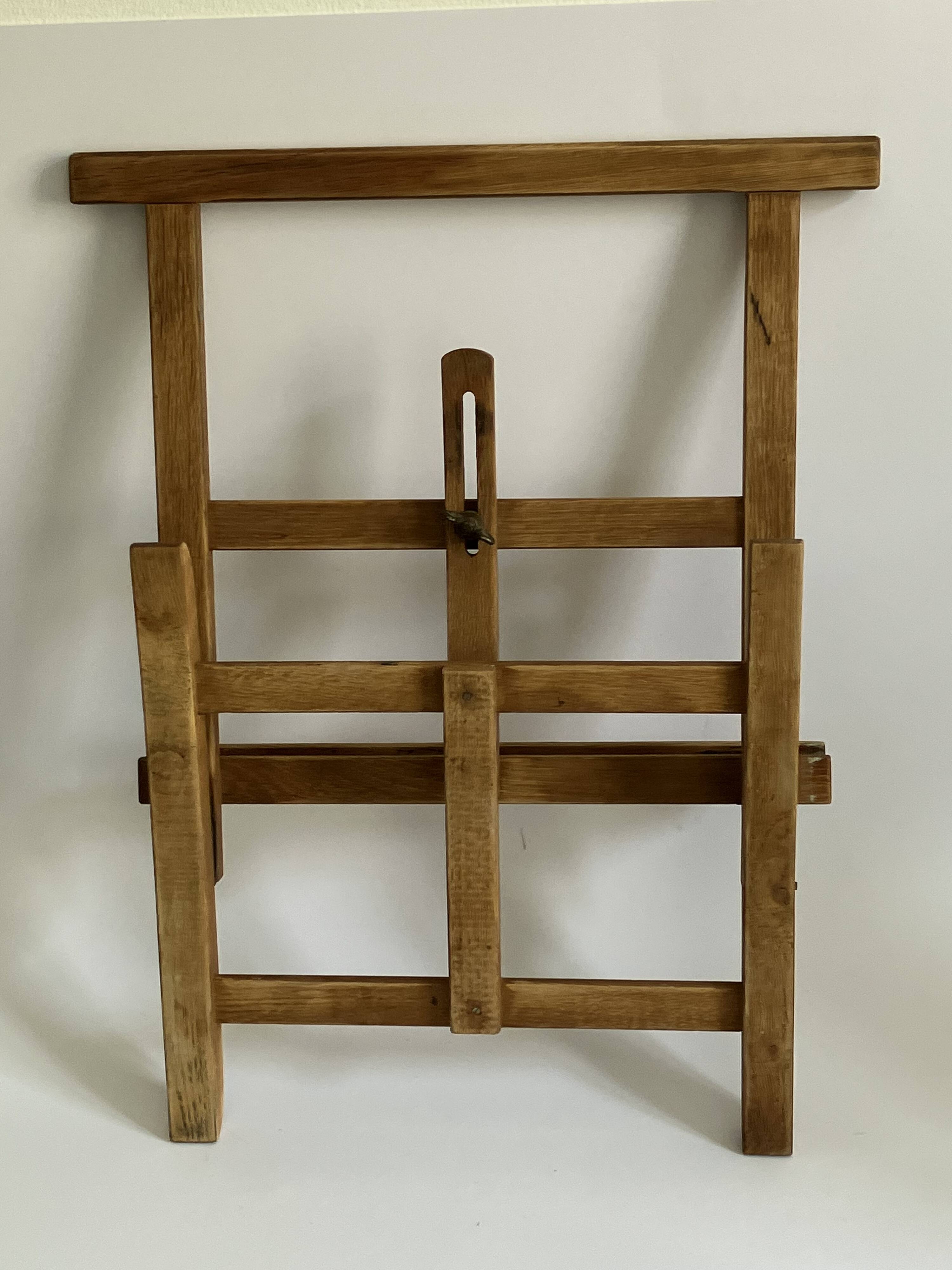 Old table easel, artist accessory