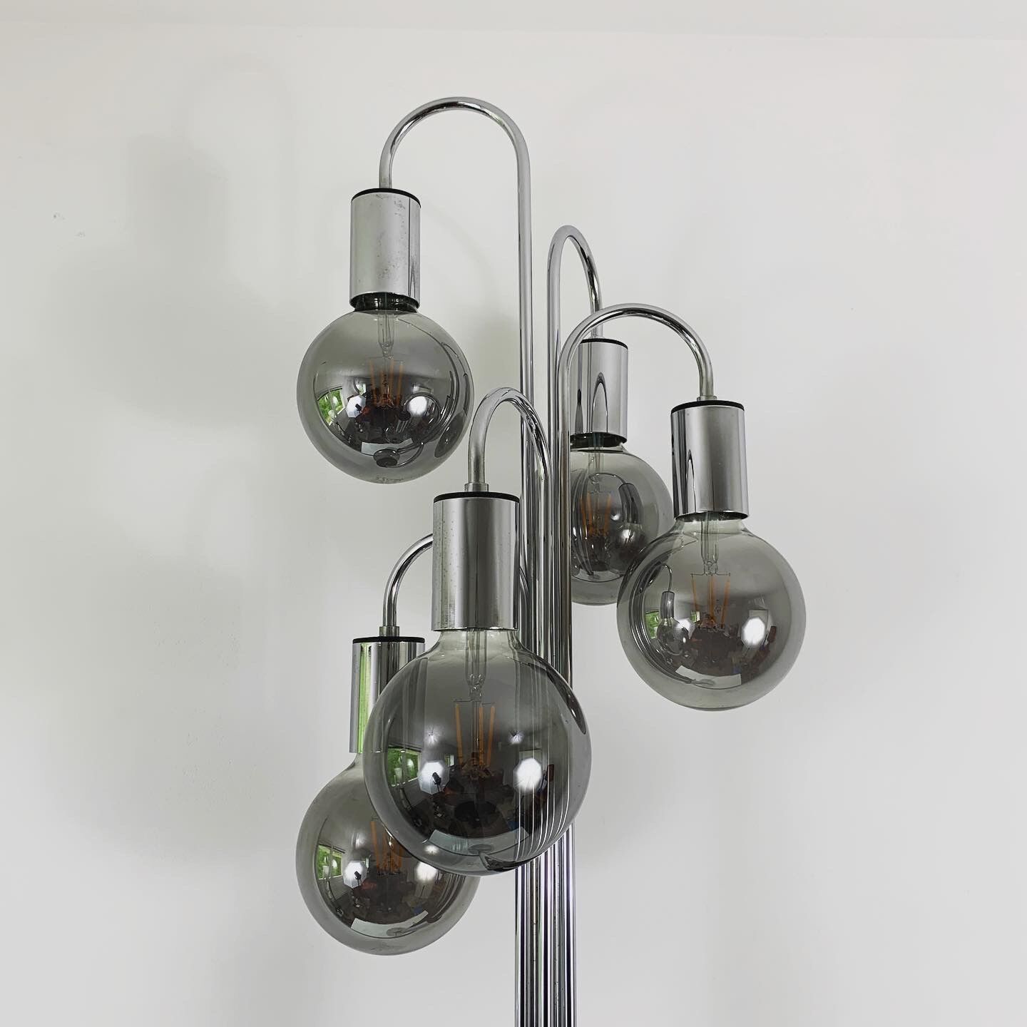 Chrome lamp 5 vintage lights