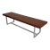 Ancienne et XXL table basse design italien année 70 placage palissandre