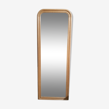 Light oak molded Louis Philippe style mirror 64x178cm