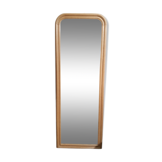 Light oak molded Louis Philippe style mirror 64x178cm