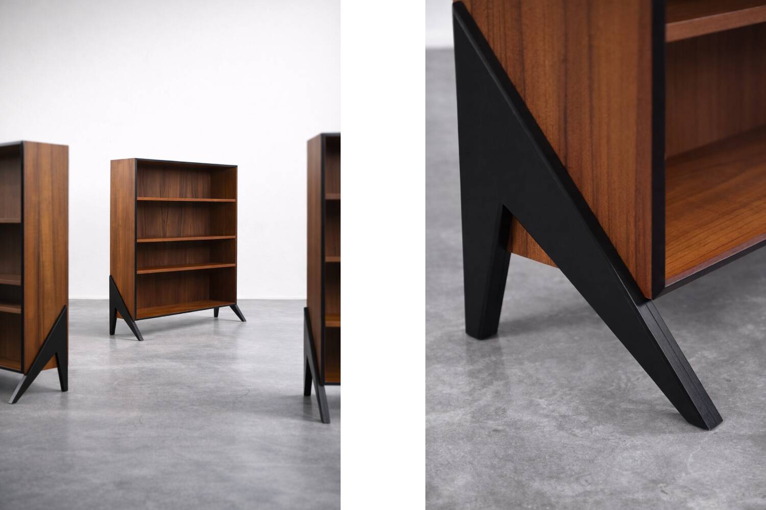 Vintage Mid-Century Scandinavian Modern Teak Bookcase, 1960s