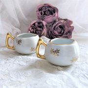 Pair of Luxury porcelain salt salers from France