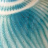 Glove shell vintage faience and turquoise glass