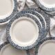 8 flat ironstone plates “Bristol” Salins