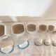 Series of 6 Sarreguemines spice jars