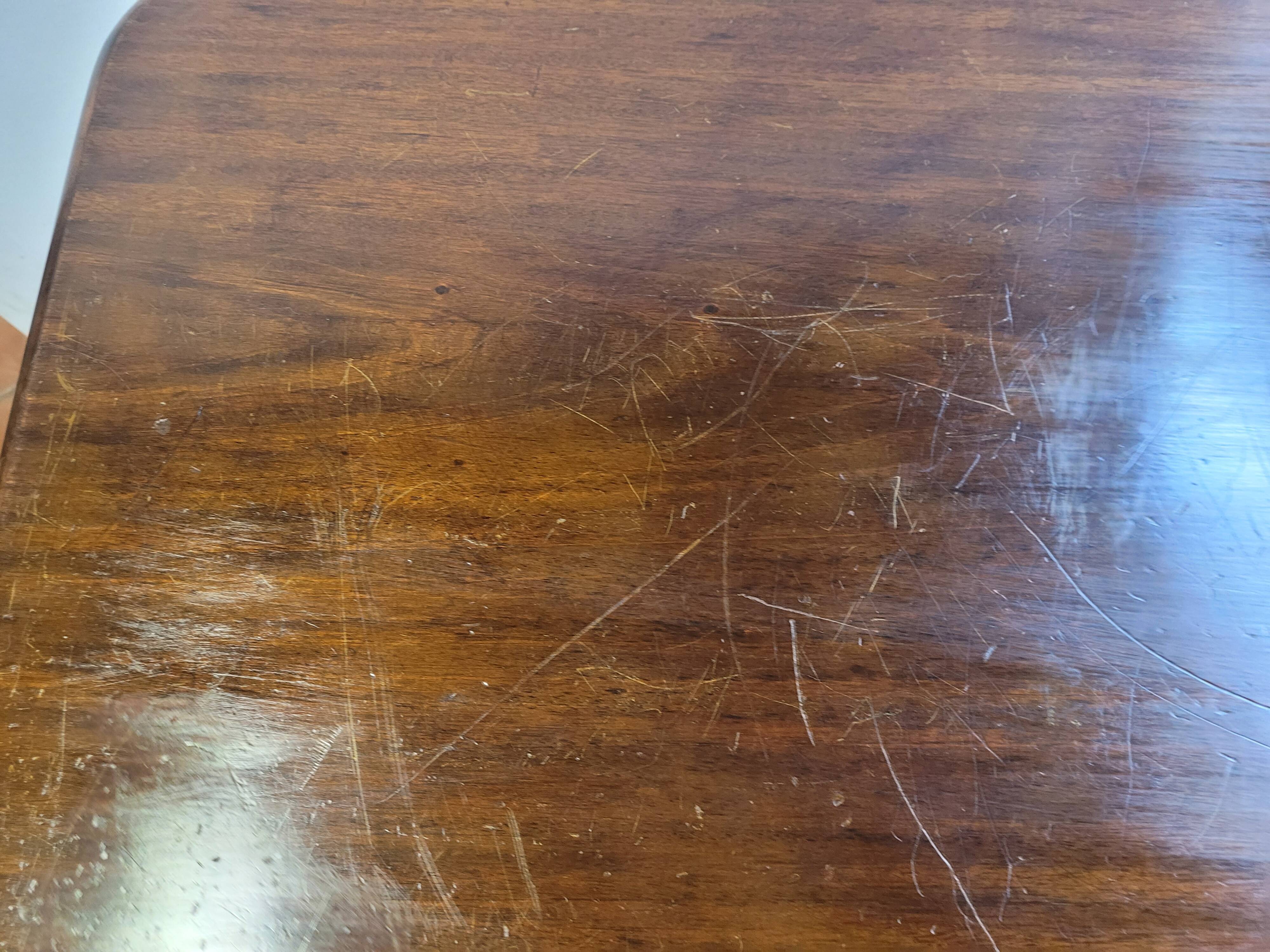 Antique mahogany bistro table