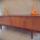 Mid-century Scandinavian teak sideboard design