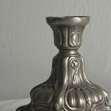 Baroque style metal candle holder