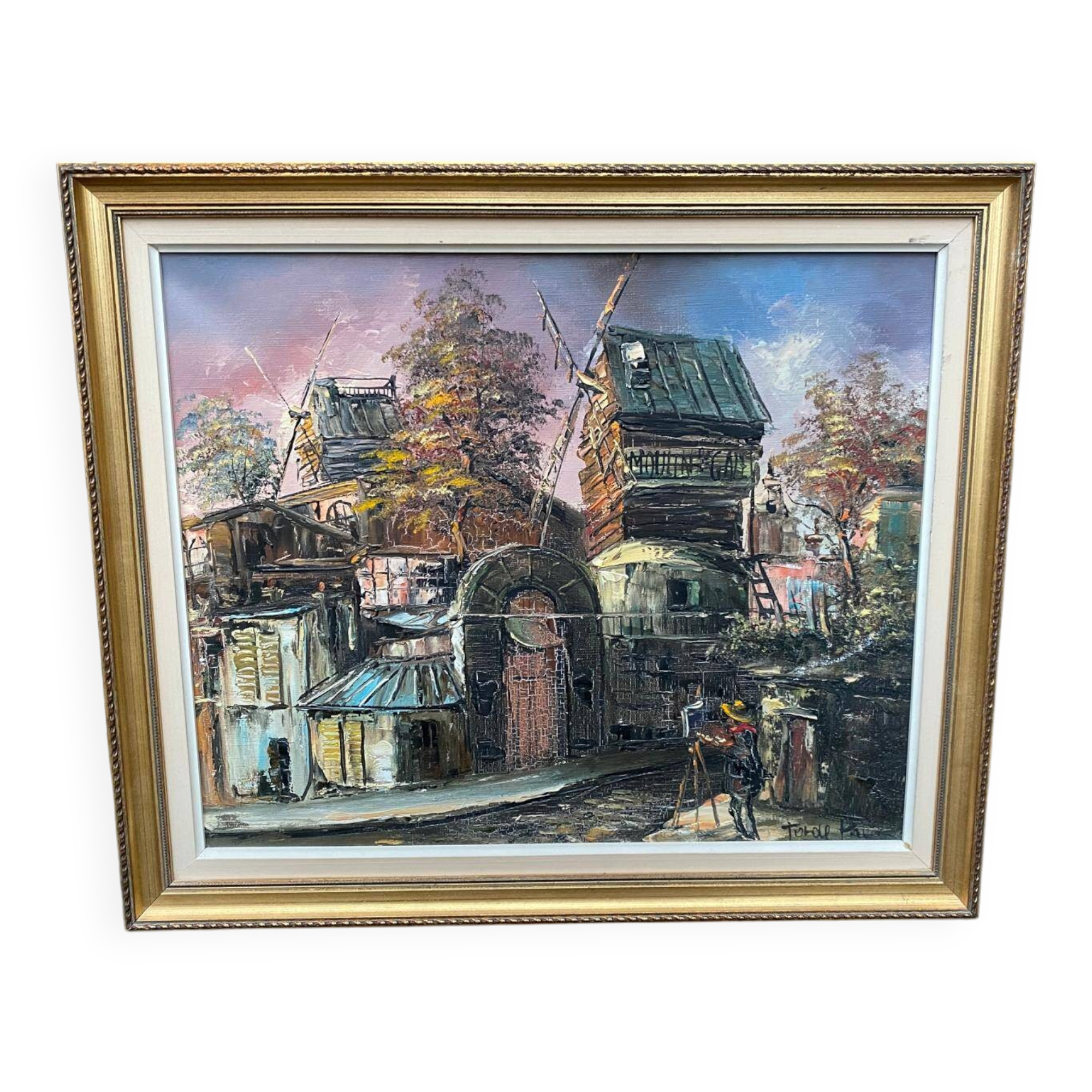 Oil painting on canvas by Tadé Boronski, 55x45cm