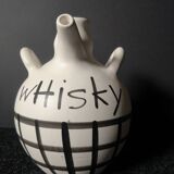 Rare pot carafe chevrette whisky vintage ceramic signed lili valentin