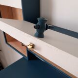 Wall-mounted wooden shelf