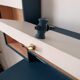 Wall-mounted wooden shelf