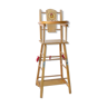 Chaise haute poupée vintage bois