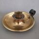 Brass cellar candle holder