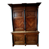 2-part sideboard with ringed half columns, Empire style