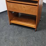 Vintage teak computer table