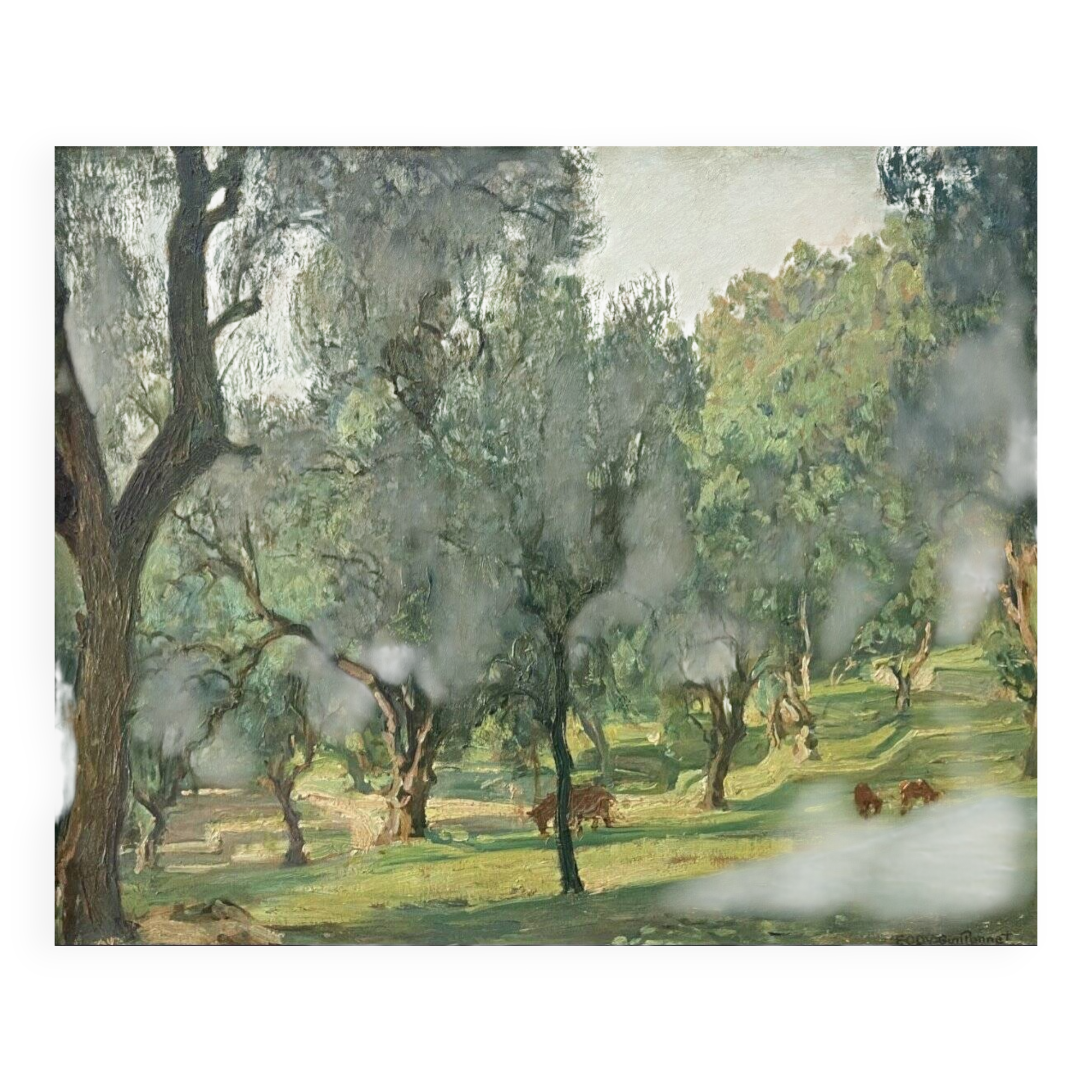 Octave Denis Victor Guillonnet (1872 - 1967) The Olive Trees,