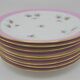 Set of 8 porcelain plates