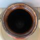 West German Fat Lava Scheurich Keramik orange and brown vase 1970s
