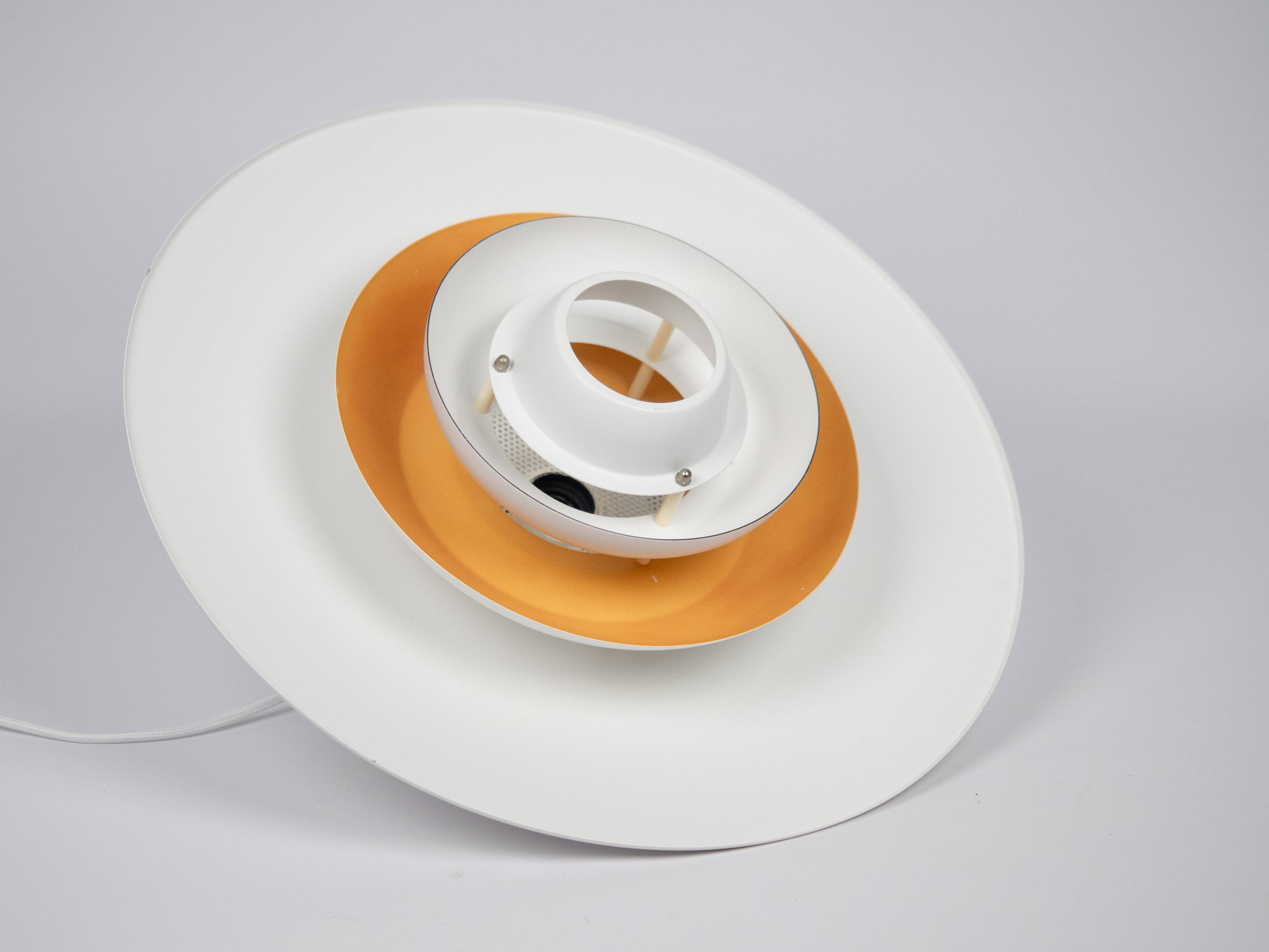 Danish vintage pendant lamp Sofie by Kurt Wiborg, Jeka, 1980s