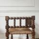 Fireplace bobbin chair