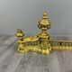 Pair of Gilt Bronze Andirons, Louis XVI Style, Late 19th Century