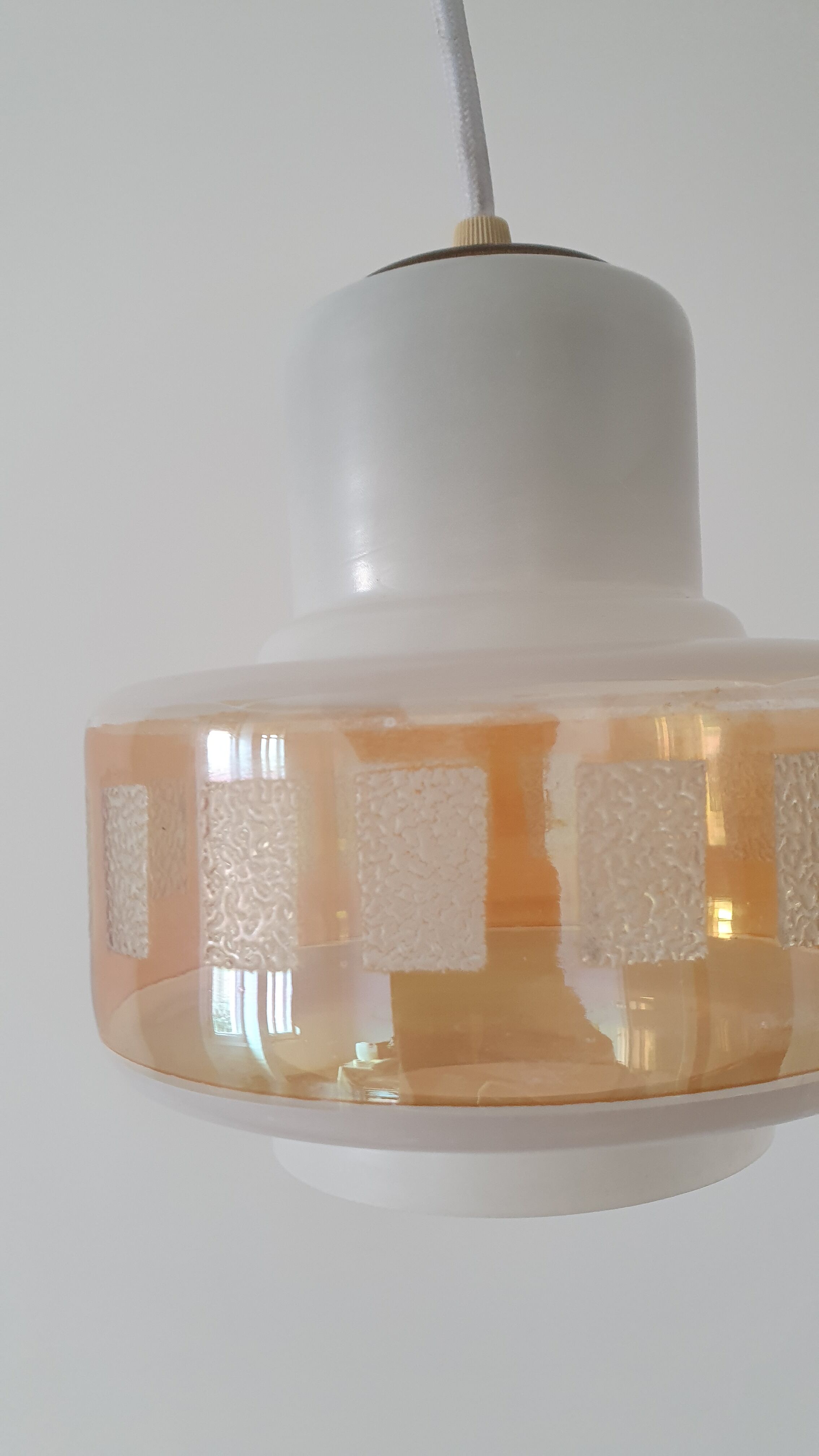 Opaline ceiling lamp 50/60s