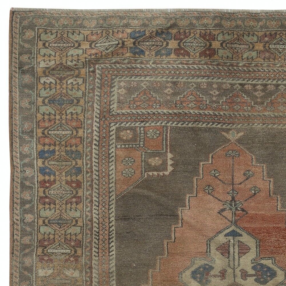 Vintage Handmade Turkish Village Rug, 100% Wool