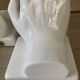VAGA International ceramic bookends, hand-shaped, 1980s.