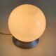 Plafonnier en bakélite et globe opaline blanc, années 50/60