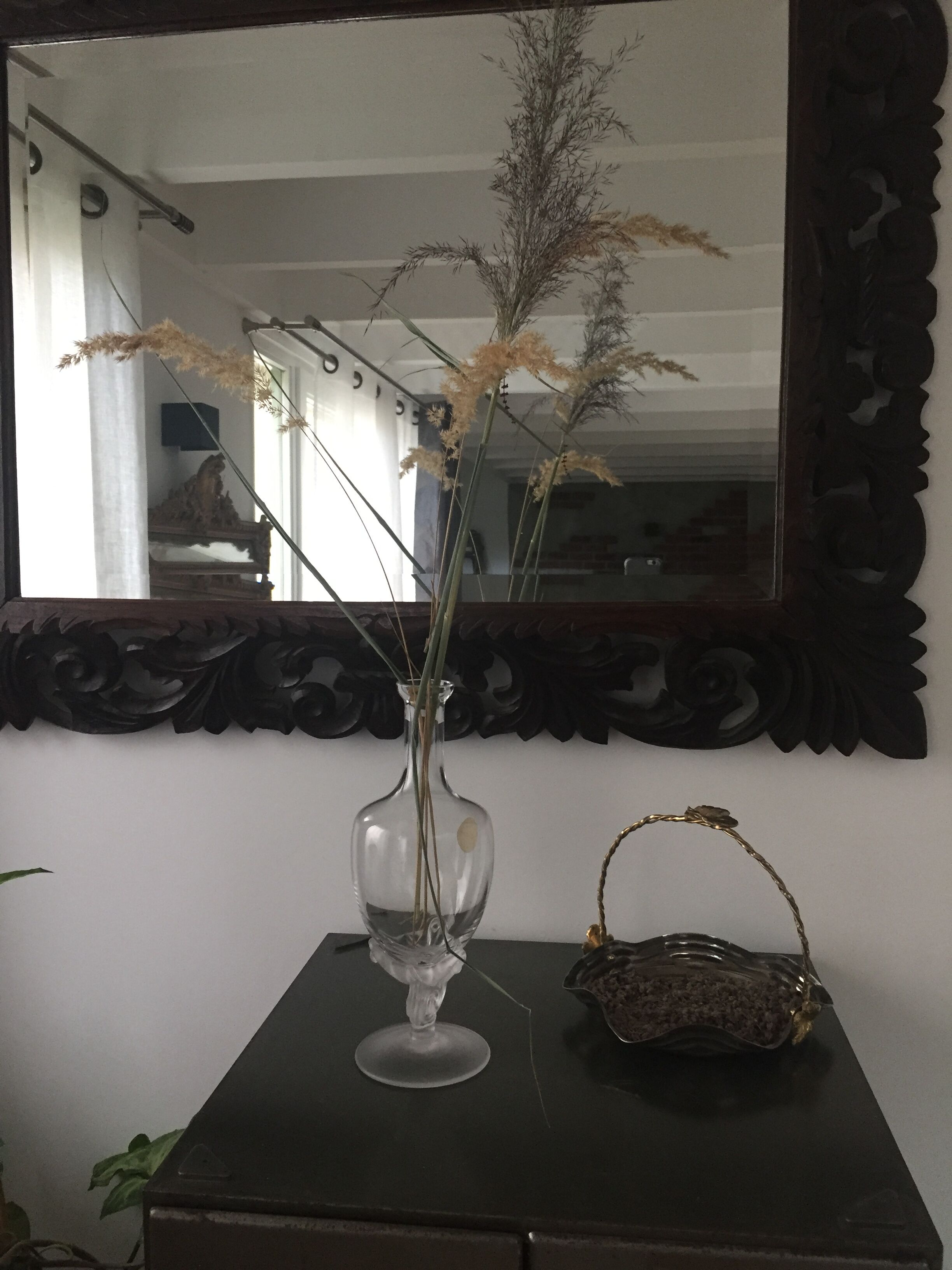 Vase en verre soufflé