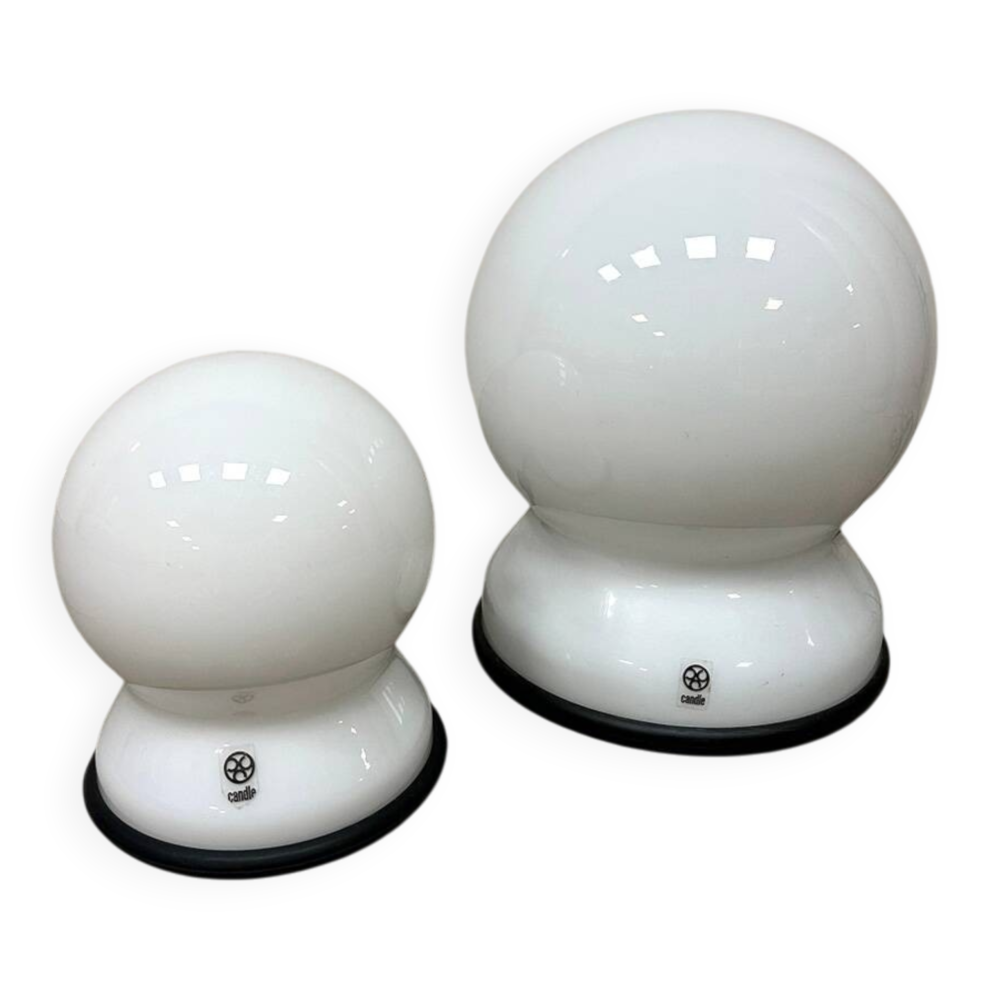 Vintage Scafandro table lamps Sergio Asti for Candle 1970s