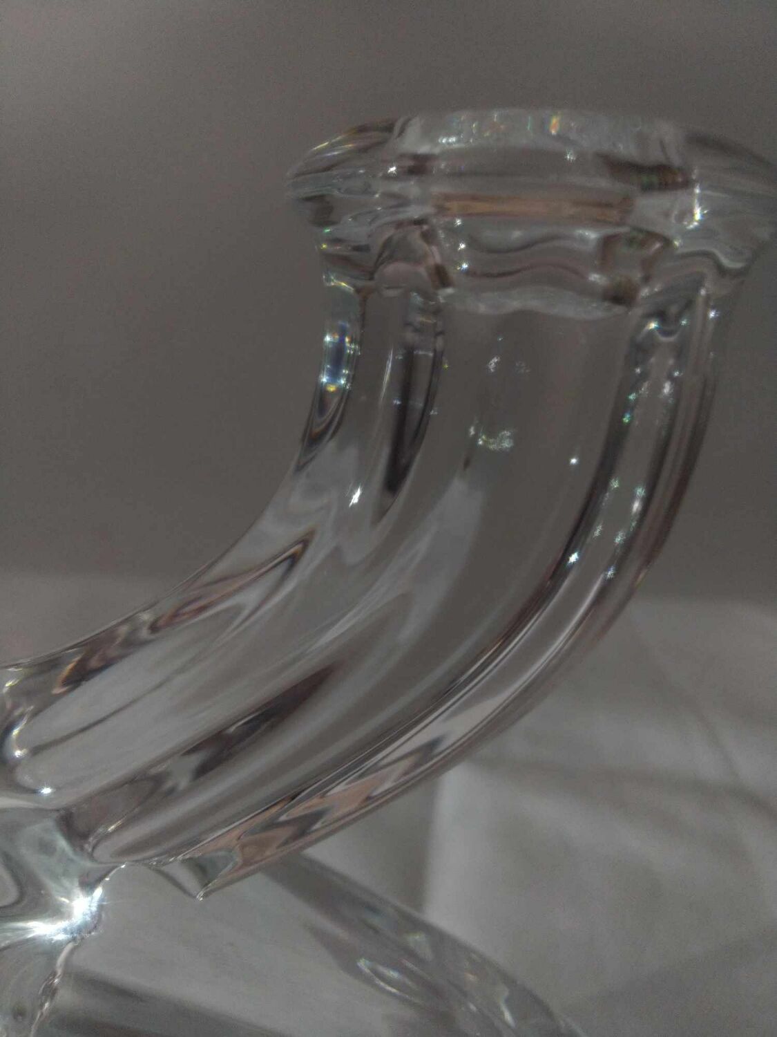 Double Crystal Valve Candle Holder