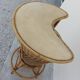 1950 vintage rattan cocktail bar