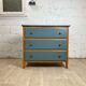 Vintage chest of drawers 3 drawers in restored wood with Liberon paint