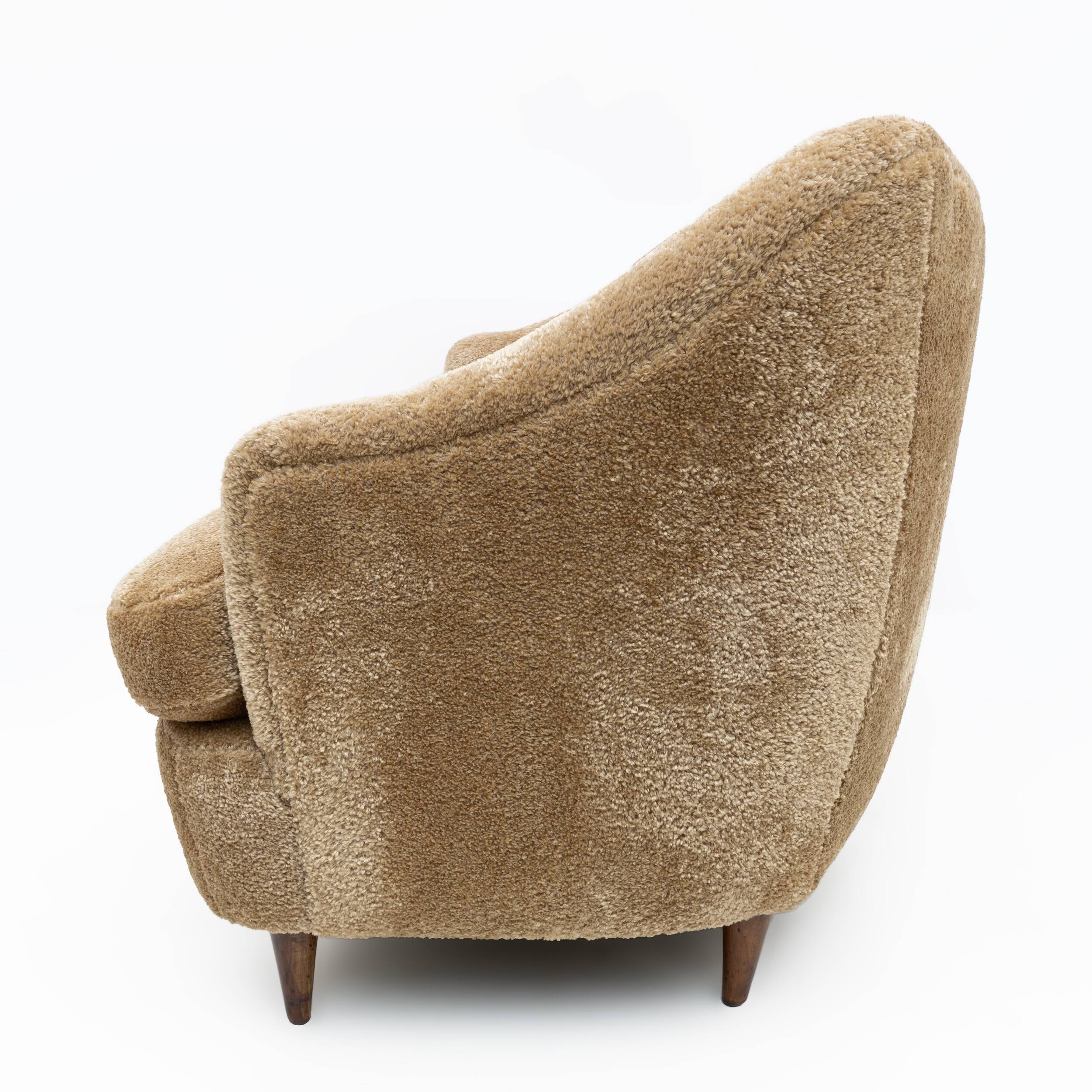 Canapé italien moderne du milieu du siècle attribué à Gio Ponti pour Casa E Giardino, 1930s