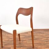 Chaises Modèle 71 en Teck par Niels Otto (NO) Møller pour JL Møllers, 1950