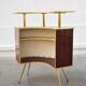Retro bar gold and Brown and his stool