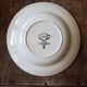 Set of 12 green patterned soup plates, Badonviller earthenware