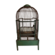 Octagonal bird cage made of wood and wire around 1920