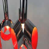 Suspension en métal chromé par Raak Amsterdam 1960 's