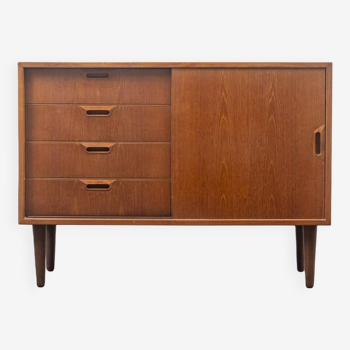 Danish chest of drawers, 1960s, teak, doors and drawers