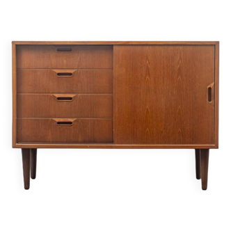 Danish chest of drawers, 1960s, teak, doors and drawers