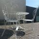 Wrought iron garden furniture