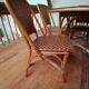 Rattan table and four chairs