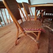 Rattan table and four chairs